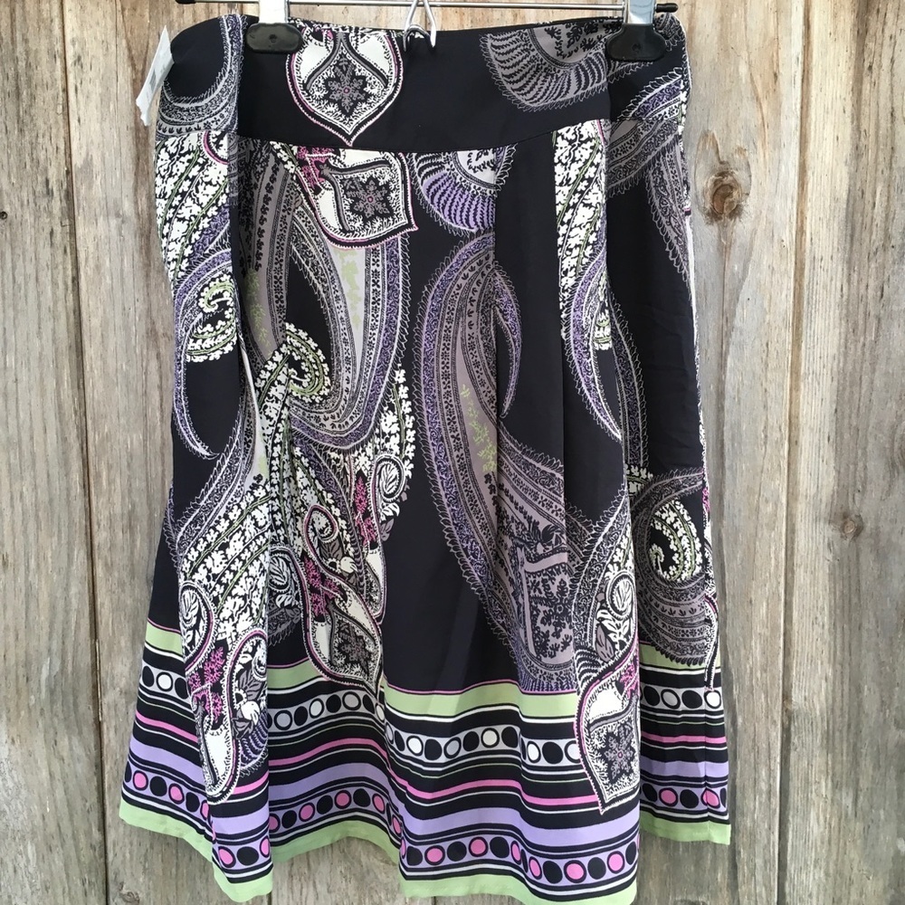 Emma & James Paisley Midi Skirt Size 4P